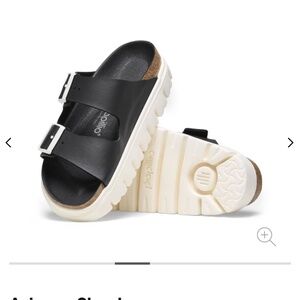 Arizona Chunky Birko-Flor - Black Birkenstock Sandals